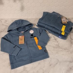 Toddlers "Canada" Blue Zip-Up Hoodie